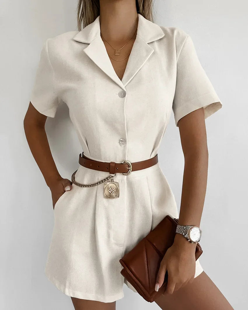 Camille | Elegant og stilren kort jumpsuit