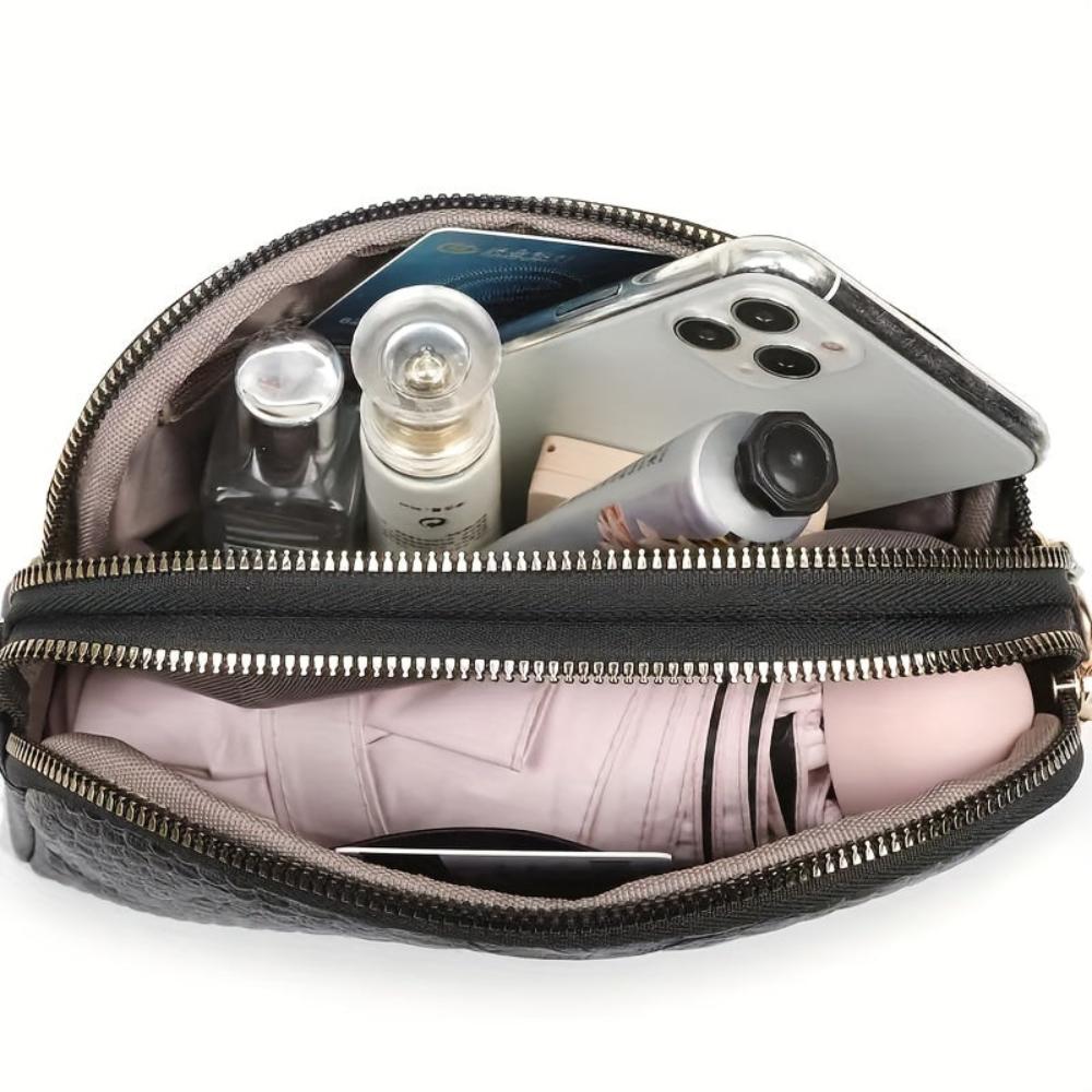 Nora | Vakker minibag i imitert skinn med krokodillemønster