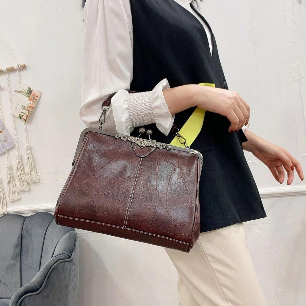 Rachel | Tidløs vintageveske med elegant klaffelås