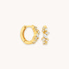Krystallklynge Huggies | 18k gull