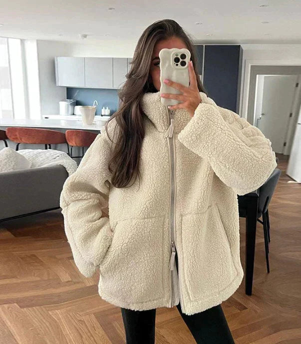 Samira™ | Teddy-overdimensjonert frakk