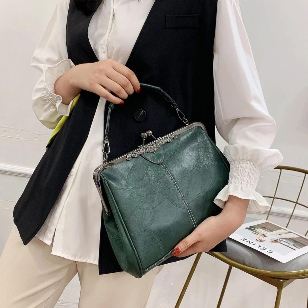 Rachel | Tidløs vintageveske med elegant klaffelås
