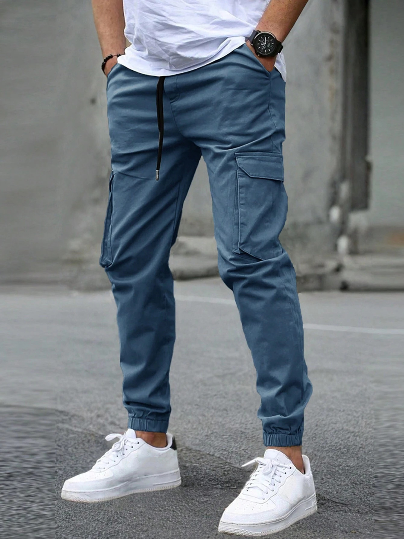 DAVIDE | Cargojoggebukser for menn