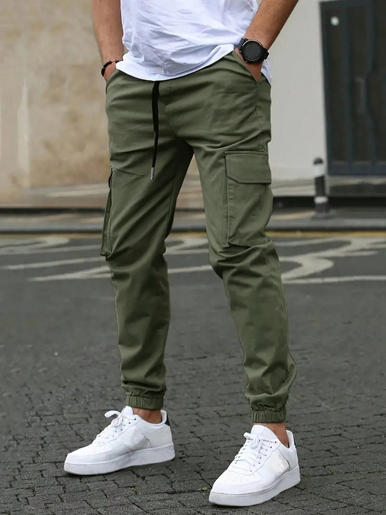 DAVIDE | Cargojoggebukser for menn