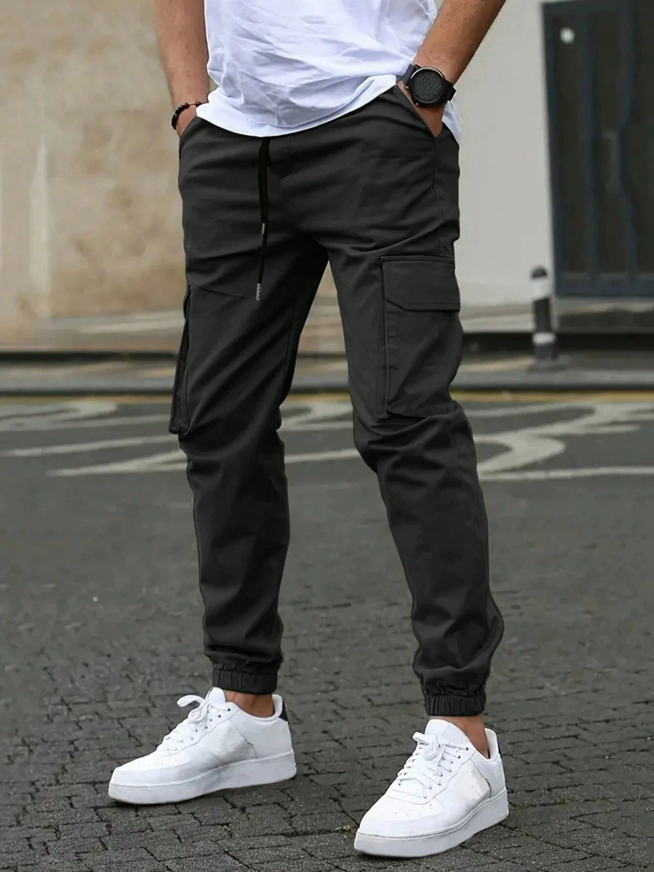 DAVIDE | Cargojoggebukser for menn