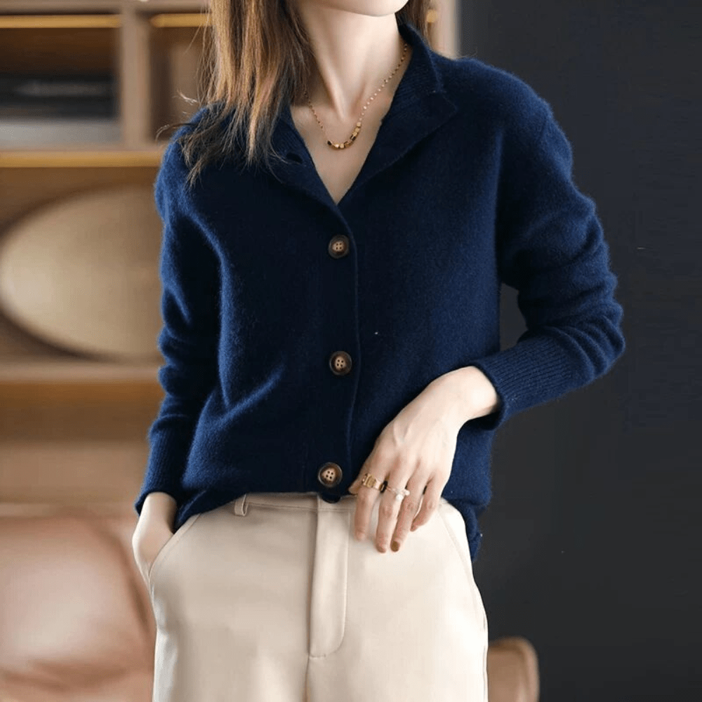 Dagmar™ | Strikket kasjmircardigan