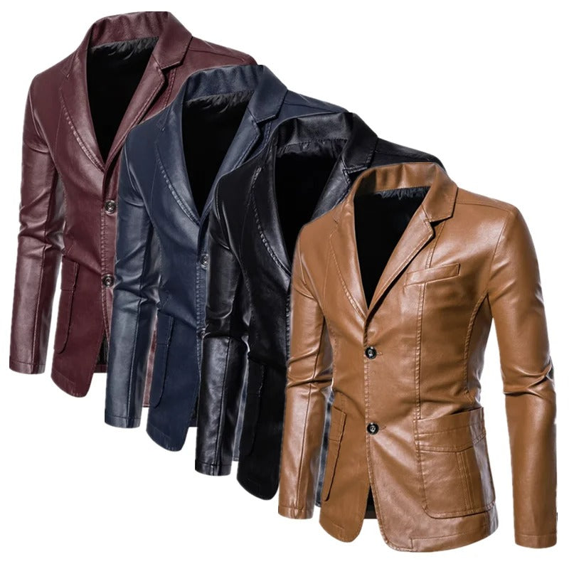 Skinnjakke i business casual-stil