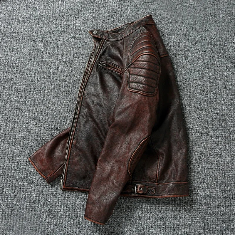 Vintage skinnjakke